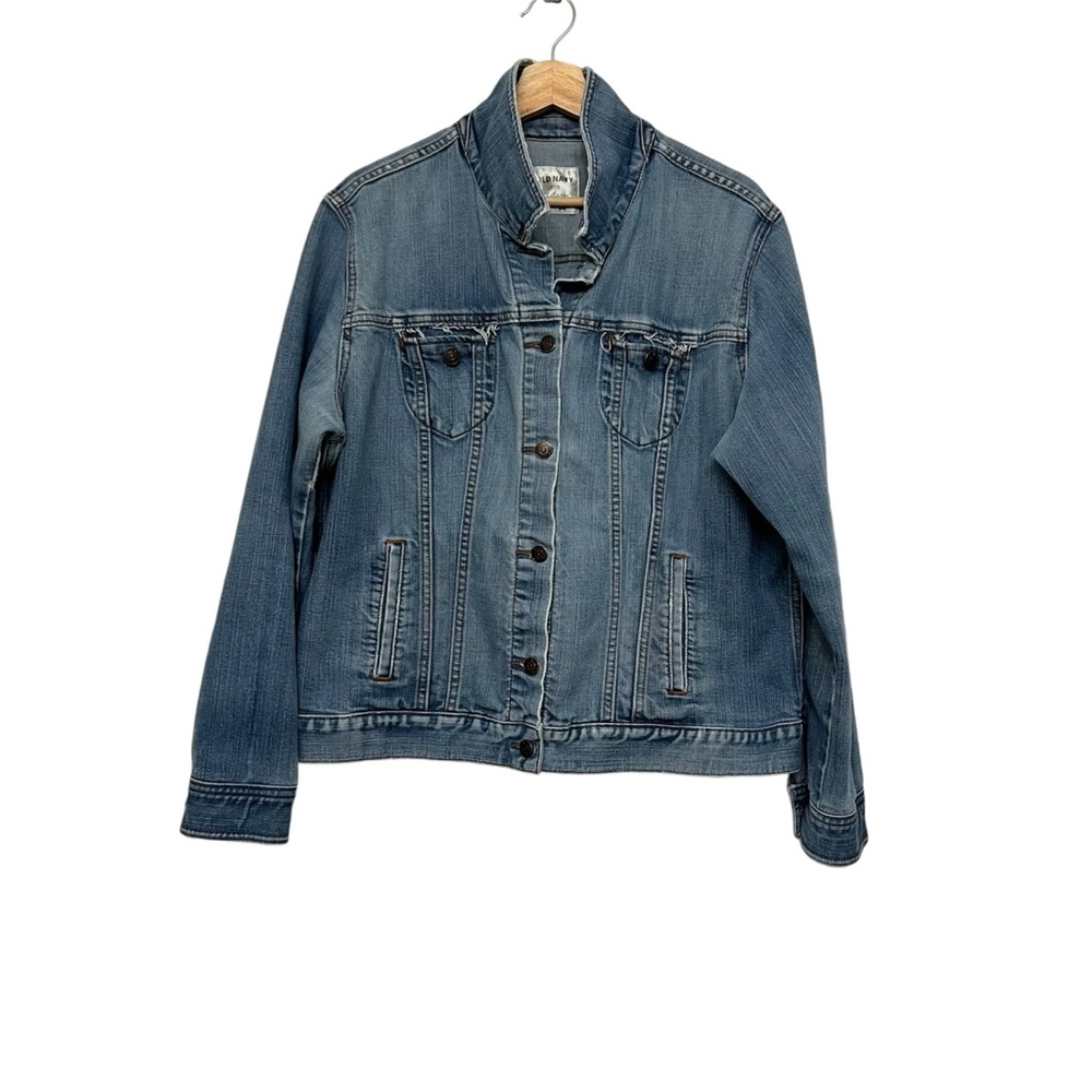 Vintage Early 2000s Distressed Jean Jacket Size XXL
